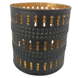 Bougeoir de couleur noire votive en métal de haute qualité pour la décoration de la maison et de la table - Product Image 4