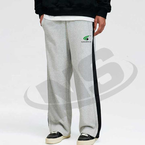 Pantalon de jogging droit en molleton pour homme, personnalisable avec logo, confortable, imperméable, respirant, pour la gym et le quotidien - Product Image 1