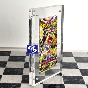 Support en acrylique personnalisé SYP pour cartes à collectionner Pokémon Shining Fates 1ère édition <span class=keywords><strong>XY</strong></span> Evolutions, support de booster en acrylique transparent - Product Image 5