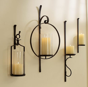 Portavelas de Metal decorativo montado en la pared Decoración interior y exterior Nuevo diseño Precio asequible - Product Image 3