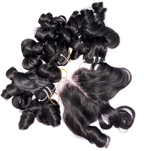 สีดำแบบเด้งดึ๋งแบบคู่สุด100% ผมมนุษย์จากเวียดนามขายส่ง2025 - Product Image 1