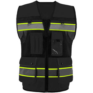 Veste de sécurité haute visibilité personnalisée en gros, logo personnalisé, classe 3, veste réfléchissante, multi-poches, grande taille, imperméable, respirante - Product Image 2