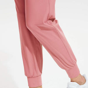 Pantalones Deportivos Holgados Personalizados para Mujer, Pantalones de Cintura Alta Elásticos y Transpirables de Algodón, Ropa Urbana, Servicio OEM - Product Image 6