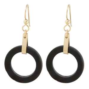 Boucles d'oreilles pendantes classiques uniques faites à la main par l'artisanat du croissant - Product Image 2