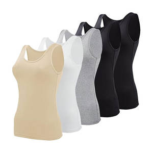 Camisolas Básicas para Mujer, sin Mangas, Transpirables, Informales, para Combinar, de Algodón/Poliéster, Personalizables - Product Image 2