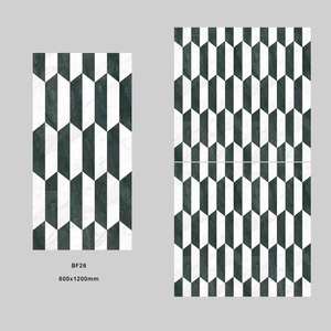 กระเบื้องปูพื้นเซรามิกมันเงาสูงขนาด600x1200มม. แบบทันสมัยเนื้อแข็งป้องกันคราบสกปรกทนทานสำหรับใช้ในครัวเรือนเชิงพาณิชย์สำหรับห้องนั่งเล่น - Product Image 1