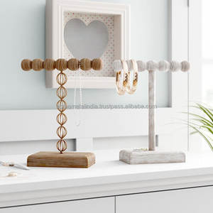 Support à bijoux rond en céramique avec une finition élégante, parfait pour exposer des accessoires faits à la main sur des dessus de table, support à bijoux de luxe - Product Image 6