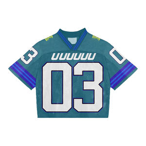 Camiseta 100% Algodón con Corte Holgado y Diseño Estampado al por Mayor, Jersey de Fútbol de Moda 100% Poliéster Totalmente Personalizado - Product Image 2