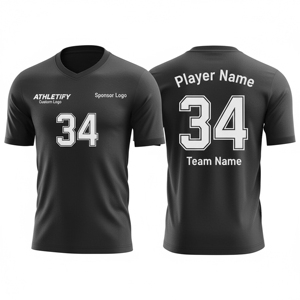 Maillots de football à sublimation personnalisée, design de haute qualité, numéros de logo d'équipe personnalisés 100% polyester respirant pour le football - Product Image 2