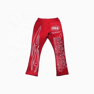 NUEVOS trajes de sudor lavados con ácido personalizados 100% algodón French Terry Chándal de gran tamaño Heavyweights Hombres Flare Pantalones de chándal y conjunto con capucha - Product Image 5