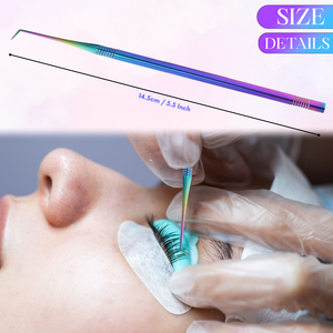 Separador de Pestañas de Marca Privada, Peine de Acero Inoxidable para Lifting de Pestañas, Herramienta Profesional de Belleza Antideslizante para Salón - Product Image 2