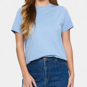 Camiseta de Mujer Transpirable de la Mejor Calidad, Nueva, 100% Algodón, Secado Rápido, Lisa, Casual, Cuello Redondo, Manga Corta - Product Image 2