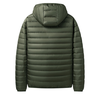 Dernier modèle de blouson d'aviateur à col montant veste en duvet personnalisée pour hommes manteau épais vêtements d'extérieur chauds pour l'hiver veste bouffante