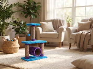 อมิสตาร์ รอยัล ลอฟท์ – คอนโดแมวหลายชั้นสุดหรู ทันสมัย พร้อมเสาข่วนทำจากปอกระเจาคุณภาพพรีเมียม บ้านหลอดนุ่มสบาย และแท่นวาง - Product Image 5