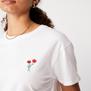 เสื้อยืดแขนสั้นผ้าฝ้าย100% สำหรับผู้หญิง,เสื้อยืดทรงหลวมไม่มีลายกำหนดได้เองปี100% - Product Image 2