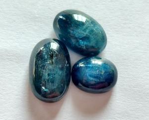 อัญมณีไซยาไนต์แท้ธรรมชาติ 100% รูปไข่ยอดนิยมชั้นยอดสําหรับการใช้เครื่องประดับในราคาไม่แพงขายส่ง OEM - Product Image 1