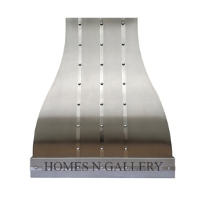 Campana Extractora de Cocina Grande de Acero Inoxidable, Diseño Exclusivo, Hecha a Mano, Montada en la Pared o Bajo el Gabinete, con Ventilación - Product Image 5