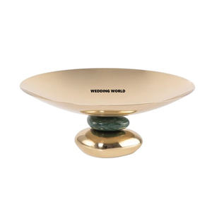 Tazón de Chocolate Redondo con Acabado Dorado, Tazón para Dulces Hecho a Mano de Calidad Superior, Tazón Decorativo para Chocolate Más Vendido - Product Image 1