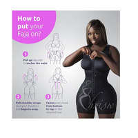 Bodyched Body Women's Stage 2 Fajas Colombes dengan Bra Shapewear BBL Post operasi garmen Reductoras Moldeadoras