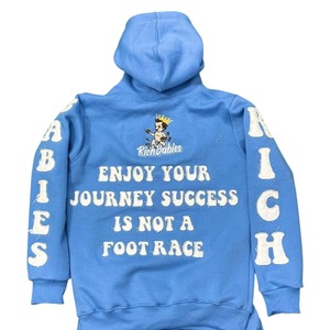 Invierno de lujo bebé azul pulóver Sudadera con capucha 100% algodón Impresión digital para hombre Sudadera con capucha personalizada para ropa informal - Product Image 2