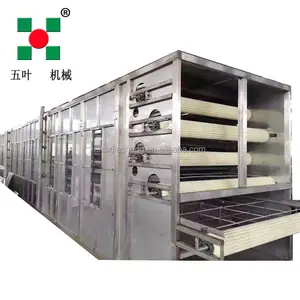 Industrial Dehydrator Fruit Food Cocoa Black Pepper Hot Air Circulation Tunnel Drying Machine Continuous Belt Dryer for Food