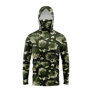 Sweat à capuche de pêche de chasse de haute qualité sweat à capuche camouflage par sublimation sweat à capuche tactique de pêche pour hommes vente en gros - Product Image 3