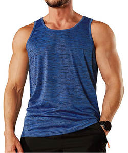 Débardeurs décontractés à séchage rapide pour hommes tricotés sans manches chemise musculaire d'entraînement Gym Performance athlétique musculation t-shirt respirant - Product Image 1
