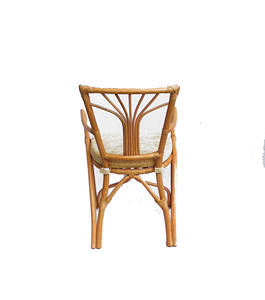 Silla de Madera de Ratán Natural de Diseño Moderno, Muebles para el Hogar de Primera Calidad para Sala de Estar, Exterior, Comedor, Ocio, Venta al por Mayor - Product Image 6