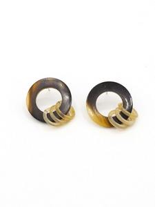 Pendientes de cuerno natural hechos a mano, joyería ligera para mujer, estilo bohemio y Tribal único, perfecto para el uso diario - Product Image 3