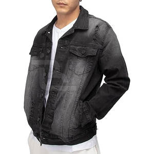 Veste en jean surdimensionnée et personnalisée pour hommes, dernière conception bon marché, veste en jean délavée à l'acide pour hommes - Product Image 4