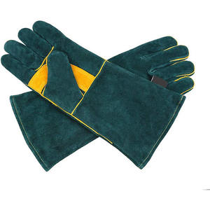 Gants de soudage en cuir de vache fendu personnalisés de haute qualité meilleure doublure en nylon de Protection EN388 certifié anti-impact pour le camping - Product Image 2