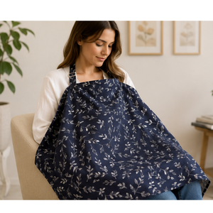 En gros Fronte Home Housse d'allaitement en mousseline de coton OEM, Tablier d'allaitement respirant, Fabricant Denizli Turquie, Couleur unie - Product Image 1