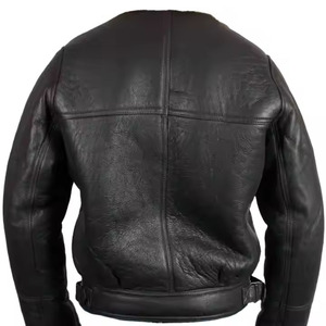 Chaqueta de cuero para hombre, tendencia de moda de motocicleta, chaqueta de cuero personalizada ajustada, chaqueta de cuero de gran tamaño para hombre - Product Image 6