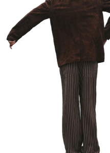 Meilleures ventes de pantalons en coton à rayures marron pour femmes pour une tenue professionnelle disponibles pour la vente en gros - Product Image 4