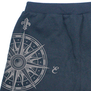 Shorts d'été décontractés pour hommes style urbain, imprimé personnalisé sur toute la surface, motif uni, polyester/coton, vente en gros - Product Image 5