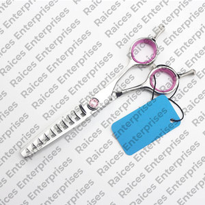 Tijeras de adelgazamiento de peluquero para corte de pelo de salón profesional, acero inoxidable de alta calidad con punta de hoja afilada - Product Image 2