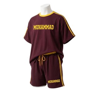 Ensemble short et t-shirt homme été 100% coton haute qualité, style streetwear, surdimensionné, personnalisable - Product Image 1