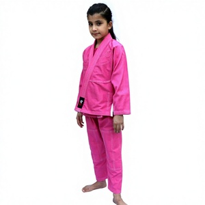 Kimonos personalizables de Jiu Jitsu brasileño para niños, conjuntos de artes marciales de algodón en blanco, etiqueta con logotipo, ropa deportiva de Karate para niños - Product Image 1