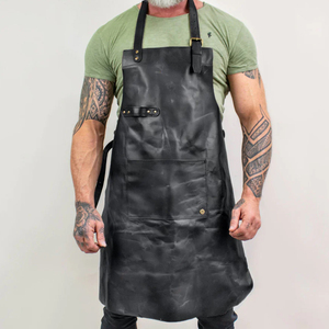 Genuine <b>Leather</b> Quick Dry <b>Apron</b>/Custom Logo Wholesale Cheap Prices Adjustable 100% <b>Leather</b> Manufacture <b>Apron</b> - Product Image 4