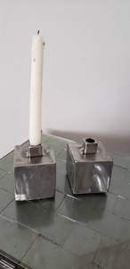 Soporte de vela de aluminio moderno para centro de mesa - Product Image 5