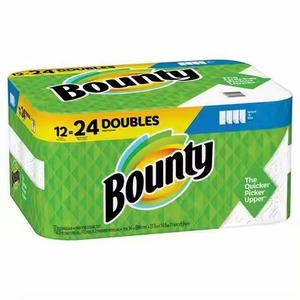 Venta caliente de toallas de papel Bountys tamaño auténtico de 2 capas blanco 8 rollos dobles | 20 rollos regulares a precio de fábrica