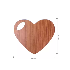 Charcutería de madera para servir tabla de cortar cocina en forma de corazón tabla de cortar queso para carne y verduras - Product Image 5