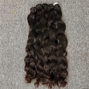 Vague bouclée cambodgienne naturelle ondulée vietnamienne birmane boules de cheveux bruts - Product Image 5