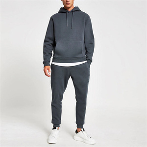Men's Tracksuit 2 Piece Cotton Hoodie Sweatsuits Sets Athletic Jogging Suits With Pocket - Product Image 3