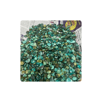 Pierre précieuse naturelle de qualité supérieure, turquoise tibétaine, cabochon, taille brillante, blanc neige, 6,5 mm, 1,00 carat, certifiée par un tiers