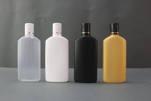 Botella Plana de 100 ml para Champú con Tapa Abatible Metalizada, Envase Cosmético de Plástico Premium para Champú, Acondicionador y Loción - Product Image 3