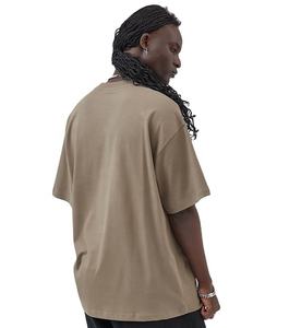 250G Heavy Washed 100% Cotton Casual Breathable Regular Fit T-<b>Shirt</b> <b>Collarless</b> Luxury Regular Sleeve for Men Plus Size Solid - Product Image 6