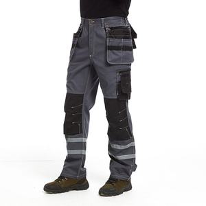 Wholesale Custom Logo Printed Multi Pockets <b>Work</b> Pants for Mens Men Reflective Hi Vis Workwear <b>Trousers</b> Safety <b>Work</b> <b>Trousers</b> - Product Image 3