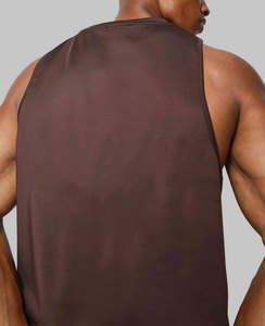 Custom acanalado Stringer secado rápido equipado gimnasio más tamaño niños hombres camisetas sin mangas de algodón transpirable camisetas - Product Image 5