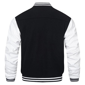 College Baseball Varsity <b>Jacket</b> for <b>Men</b> Thin Stand Collar Custom Front Logo Printing Quilted Winter Wear - Product Image 4